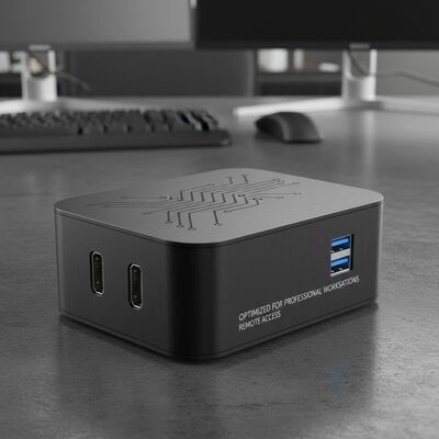 2 computadoras personales en miniatura HDMI con 2 puertos USB 3.0 optimizados para estaciones de trabajo profesionales y acceso remoto