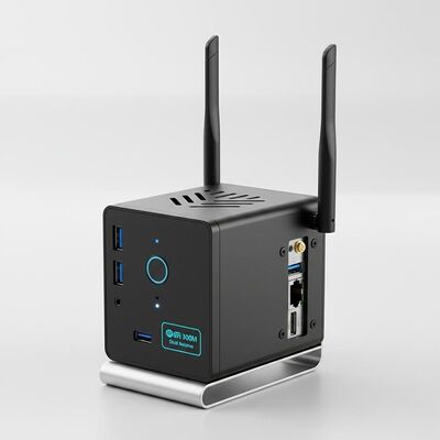 Sistema de escritorio pequeño de Intel Iris Xe Graphics integrado con antenas Wifi Dual de 300M ideales para computación de oficina y conectividad sin fisuras