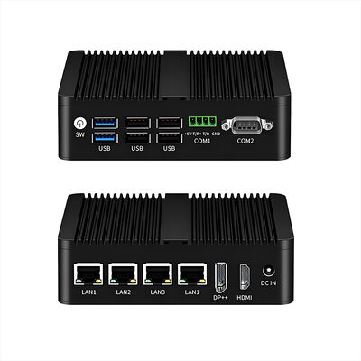 Enrutador suave Intel Celeron J6426 Procesador 4 puertos Ethernet Dual puertos de serie 2 USB3.0 4 USB2.0 DDR4 Win10 Win11 Linux Industrial Mini PC